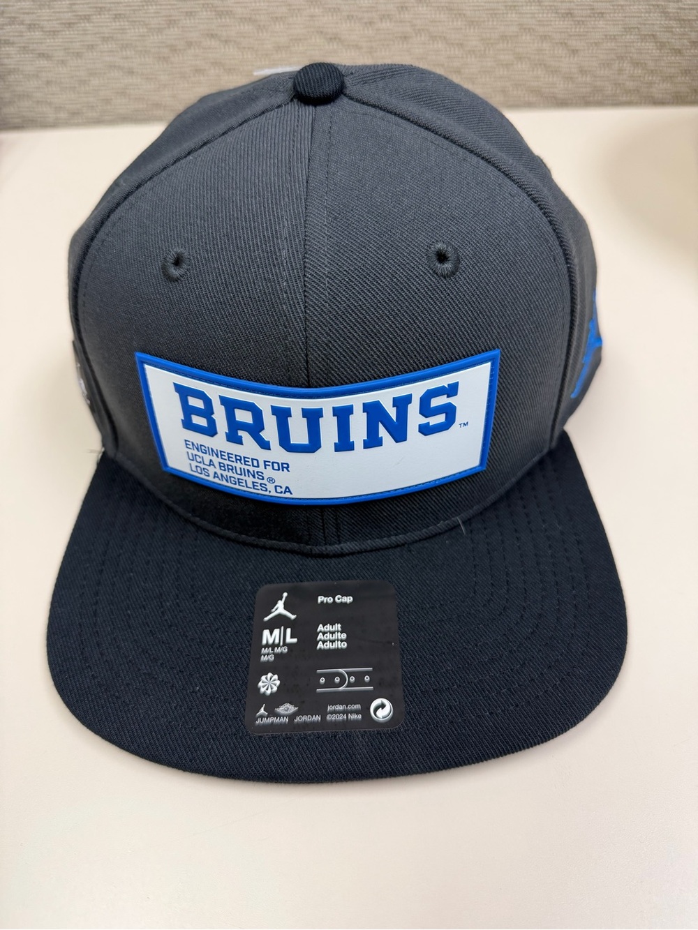 Jordan UCLA Bruins Pro Cap Snapback Hat Navy Blue Adult M/L New With Tags